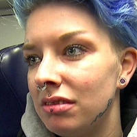 Girlwithfacetattoo aka Jacky aus Hartes Deutschland Meztelen
